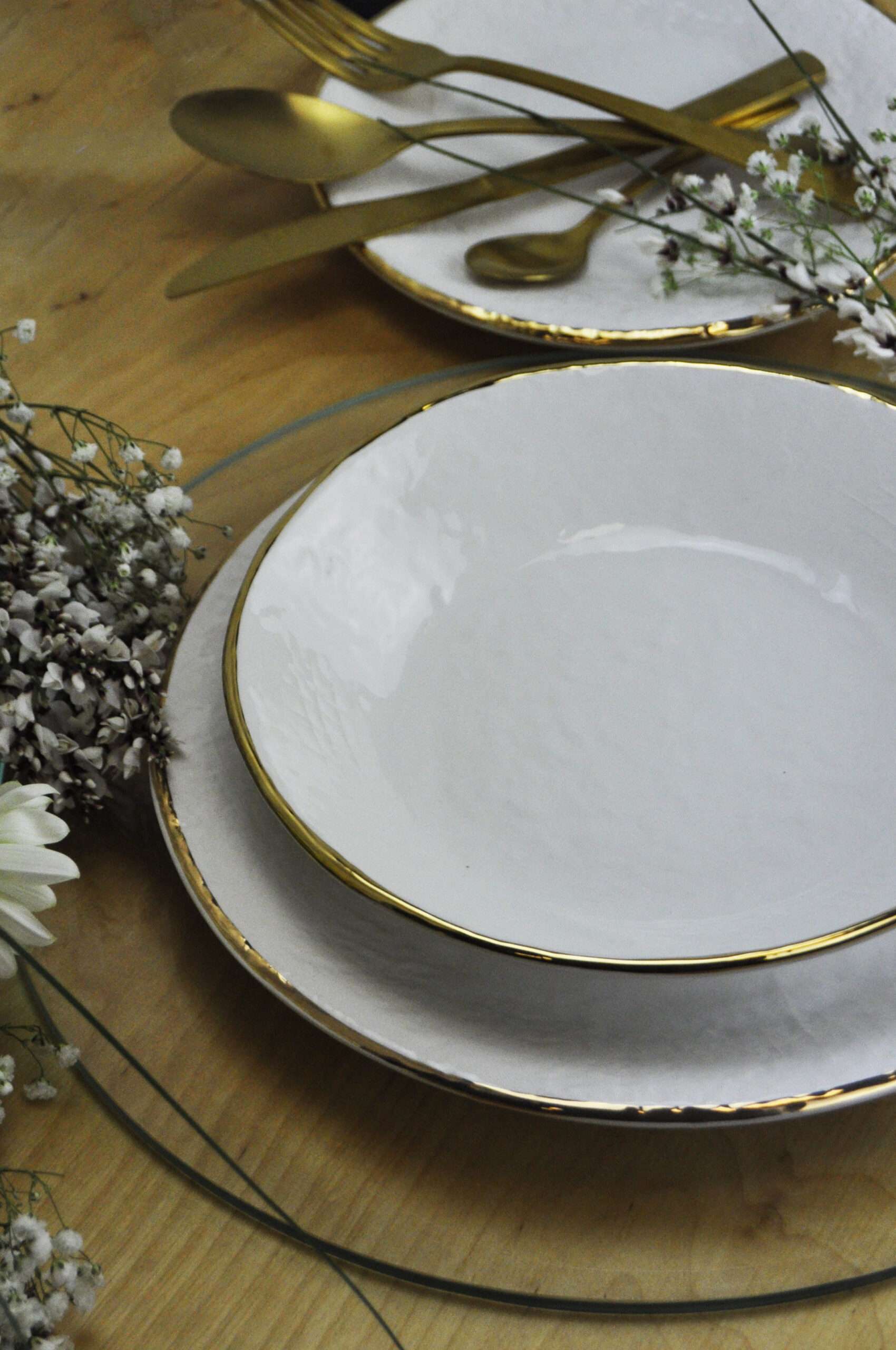 ARCUCCI – PRETA ORO ROUND TRAY - Milk